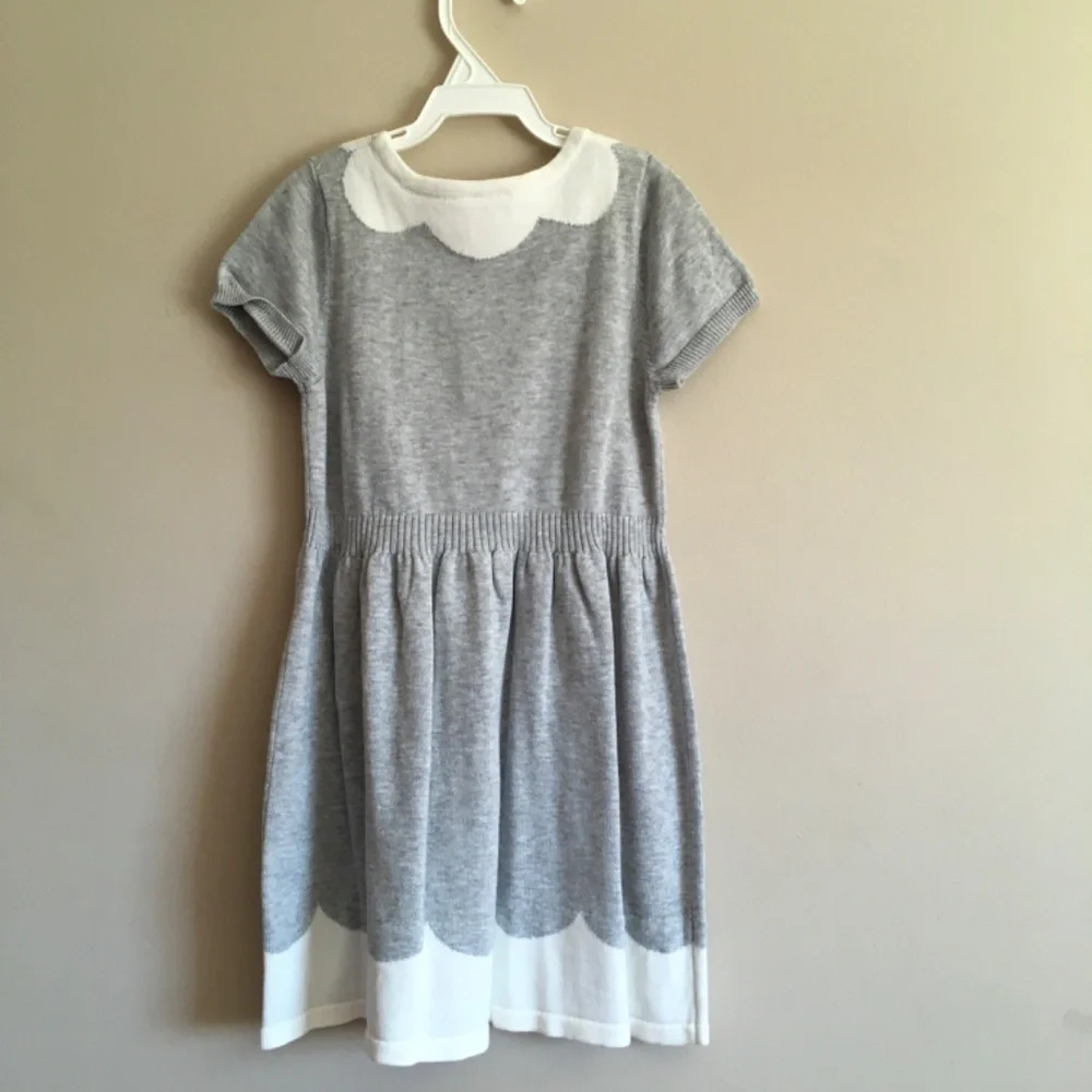 Gymboree Little Girl Cozy Valentine Line Short sleeve Sweater Dress size 4T.